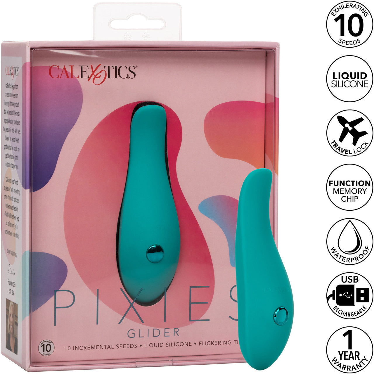 Pixies Glider Rechargeable Silicone Finger Vibrator By CalExotics