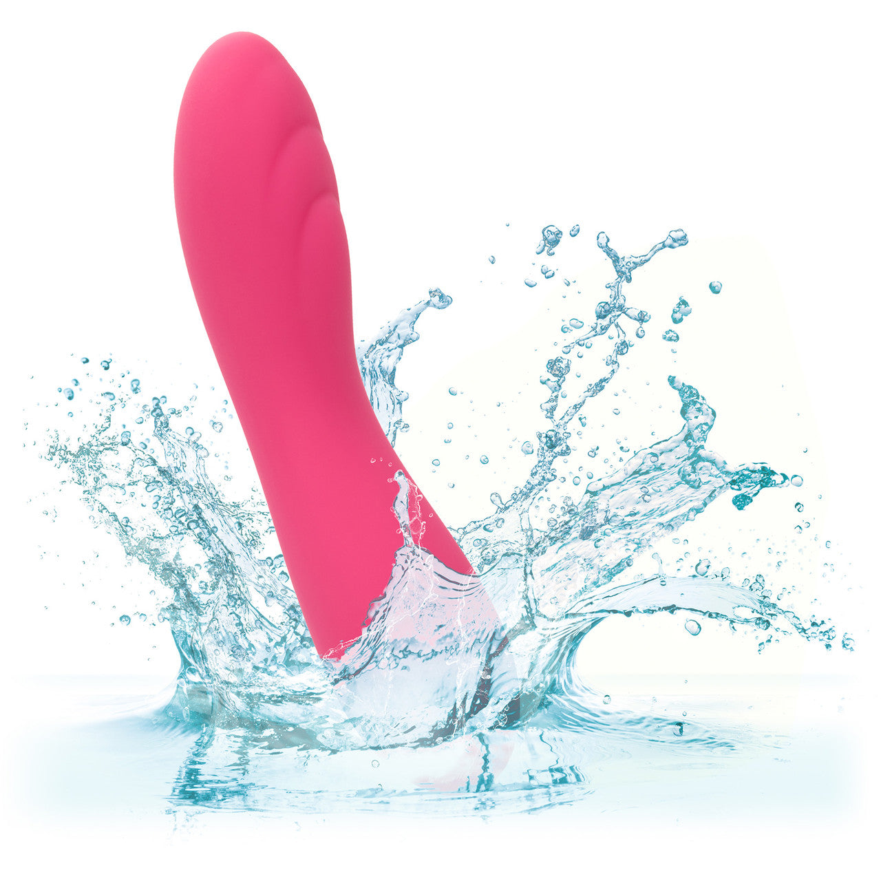 Liquid Silicone Pixies Ripple Rechargeable Waterproof Vibrator By CalExotics - Pink