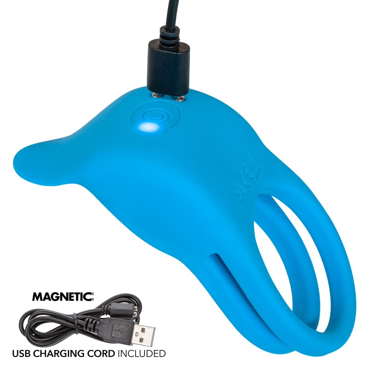 Rumbler Rumble Dual Ring Rechargeable Silicone Vibrating Cock Ring