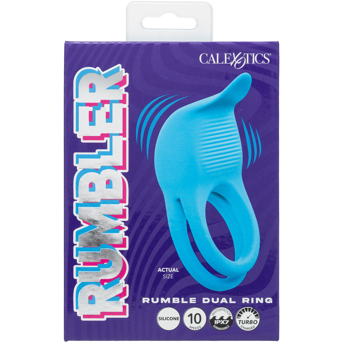 Rumbler Rumble Dual Ring Rechargeable Silicone Vibrating Cock Ring