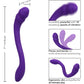 Pretty Little Wands Charmer Rechargeable Silicone Flexible Vibrator By CalExotics - Purple