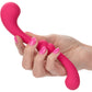 Pretty Little Wands Curvy Rechargeable Silicone Flexible Vibrator By CalExotics - Pink