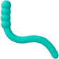 Pretty Little Wands Bubbly Rechargeable Silicone Flexible Vibrator By CalExotics - Aqua