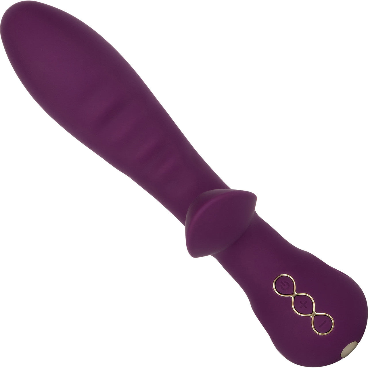 Obsession Lover Rechargeable Waterproof Silicone Dual Stimulation Vibrator By CalExotics - Purple