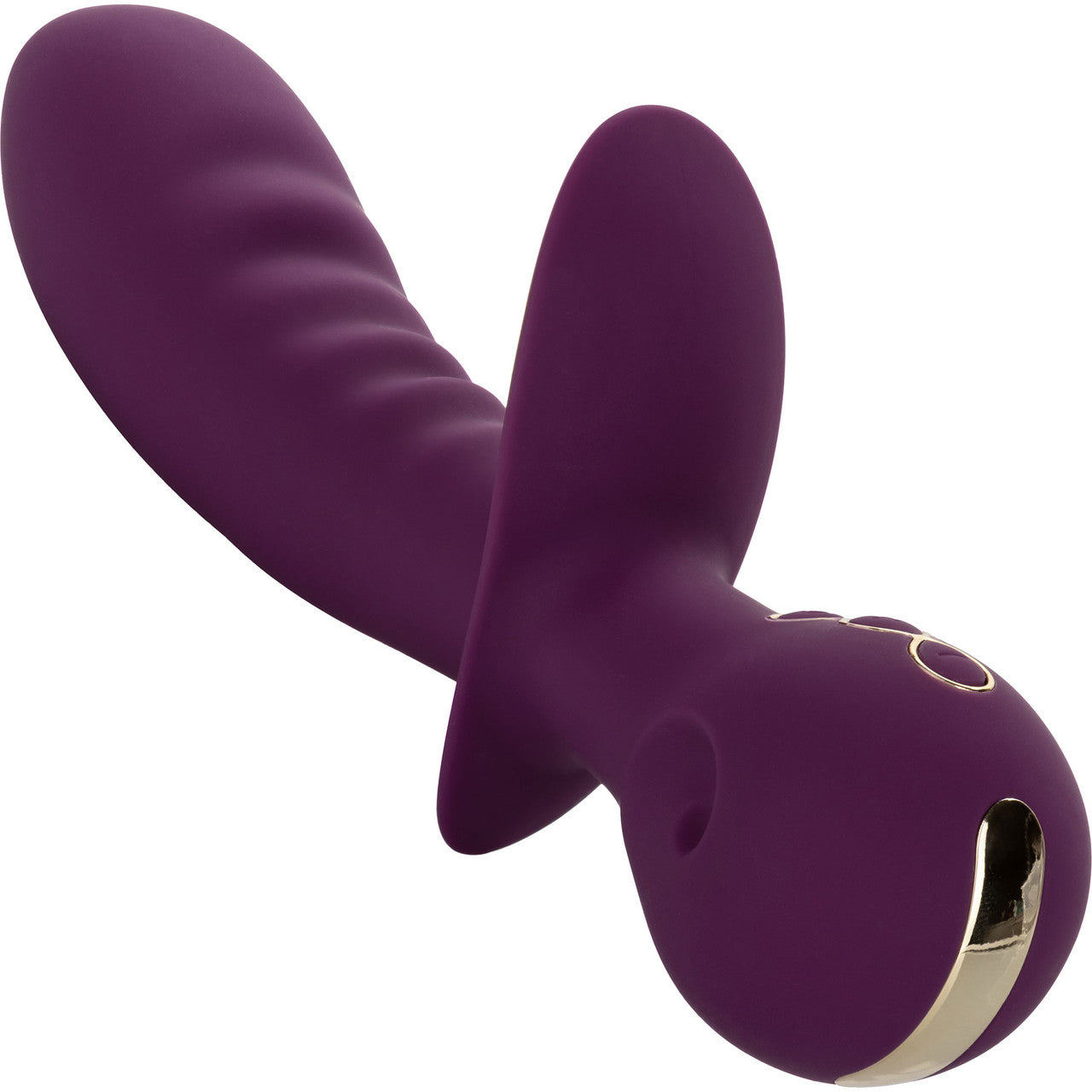 Obsession Lover Rechargeable Waterproof Silicone Dual Stimulation Vibrator By CalExotics - Purple