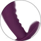 Obsession Lover Rechargeable Waterproof Silicone Dual Stimulation Vibrator By CalExotics - Purple