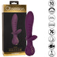 Obsession Lover Rechargeable Waterproof Silicone Dual Stimulation Vibrator By CalExotics - Purple