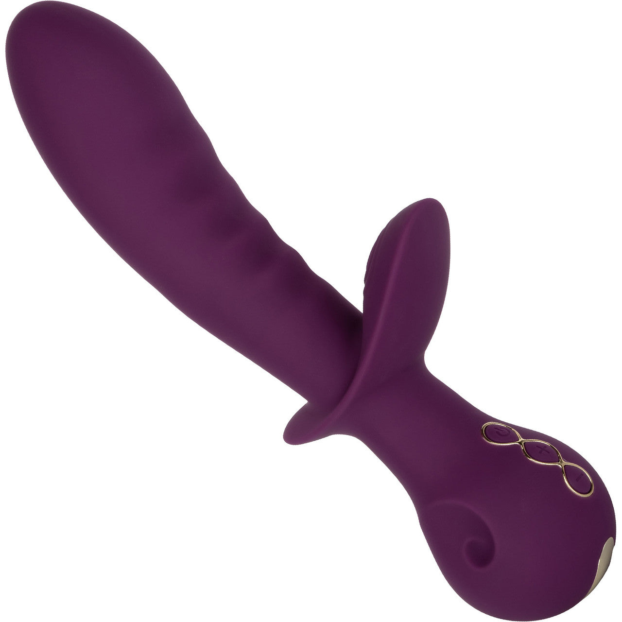 Obsession Lover Rechargeable Waterproof Silicone Dual Stimulation Vibrator By CalExotics - Purple