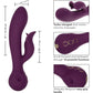 Obsession Fantasy Rechargeable Waterproof Silicone Rabbit Vibrator By CalExotics - Purple