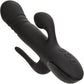 III Triple Euphoria Silicone Triple Stimulation Thrusting Vibrator With Clitoral Suction By CalExotics - Black