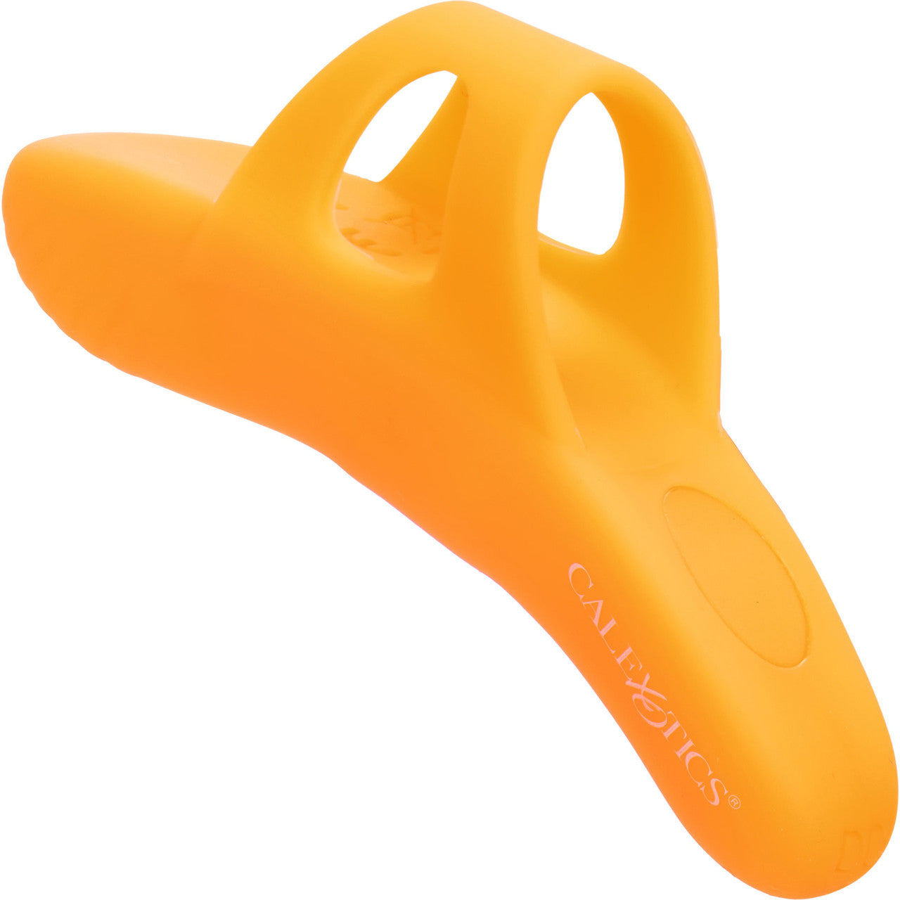 Neon Vibes - The Pleasure Vibe Rechargeable Waterproof Silicone Finger Vibrator By CalExotics - Orange