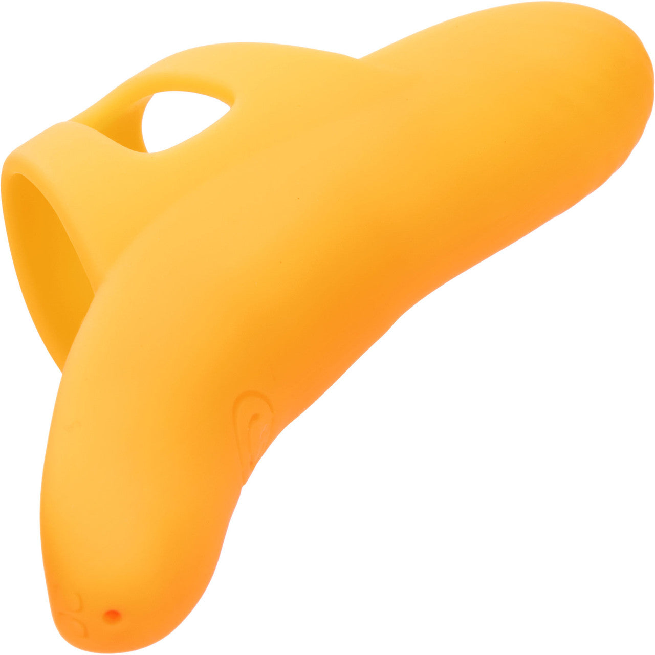 Neon Vibes - The Pleasure Vibe Rechargeable Waterproof Silicone Finger Vibrator By CalExotics - Orange