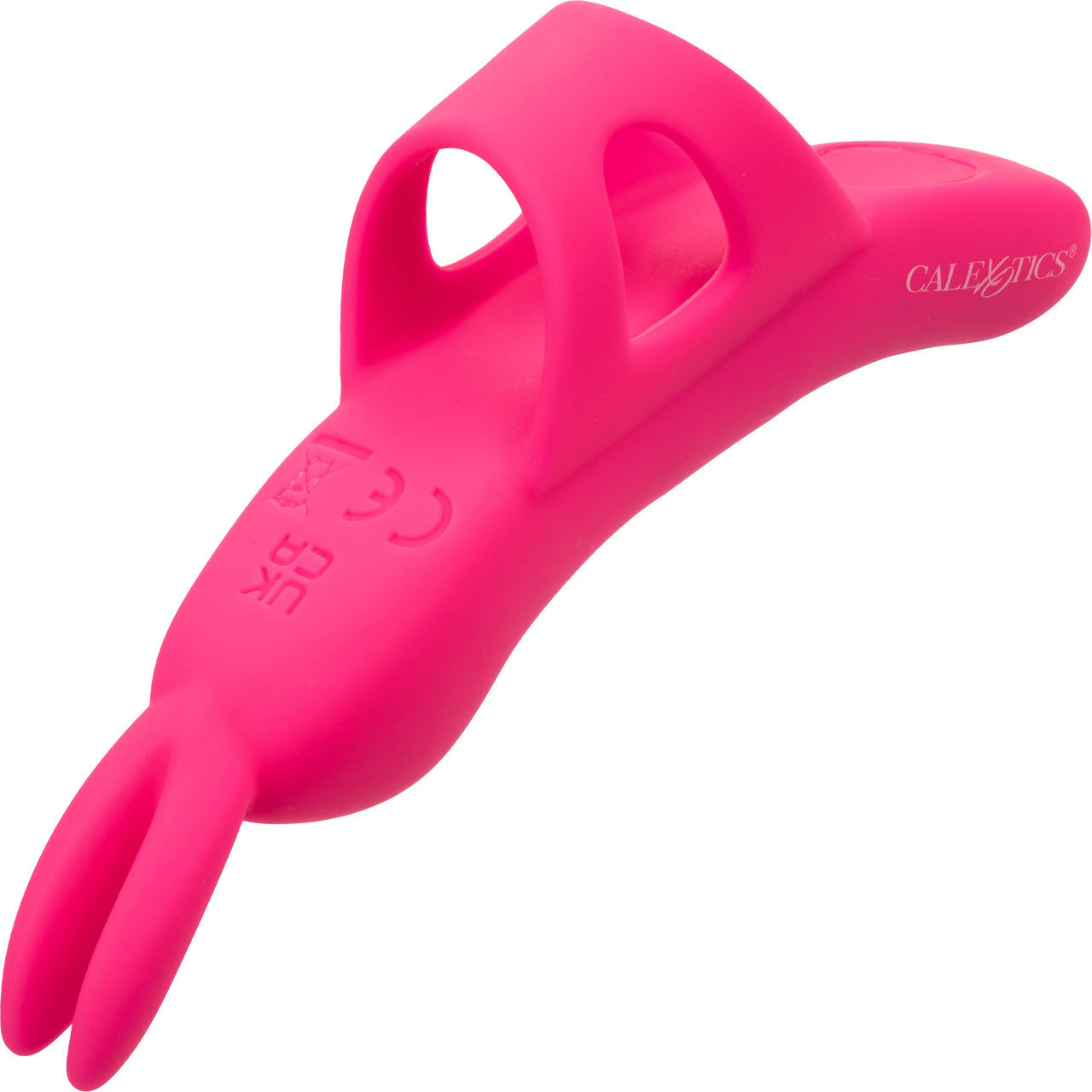 Neon Vibes - The Flirty Vibe Rechargeable Silicone Finger Vibrator By CalExotics - Pink