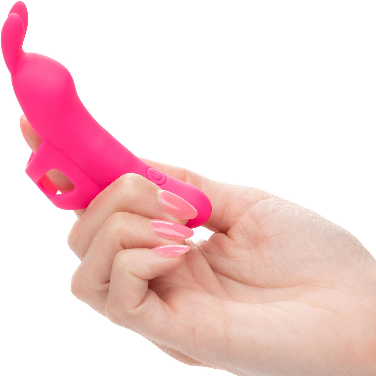 Neon Vibes - The Flirty Vibe Rechargeable Silicone Finger Vibrator By CalExotics - Pink