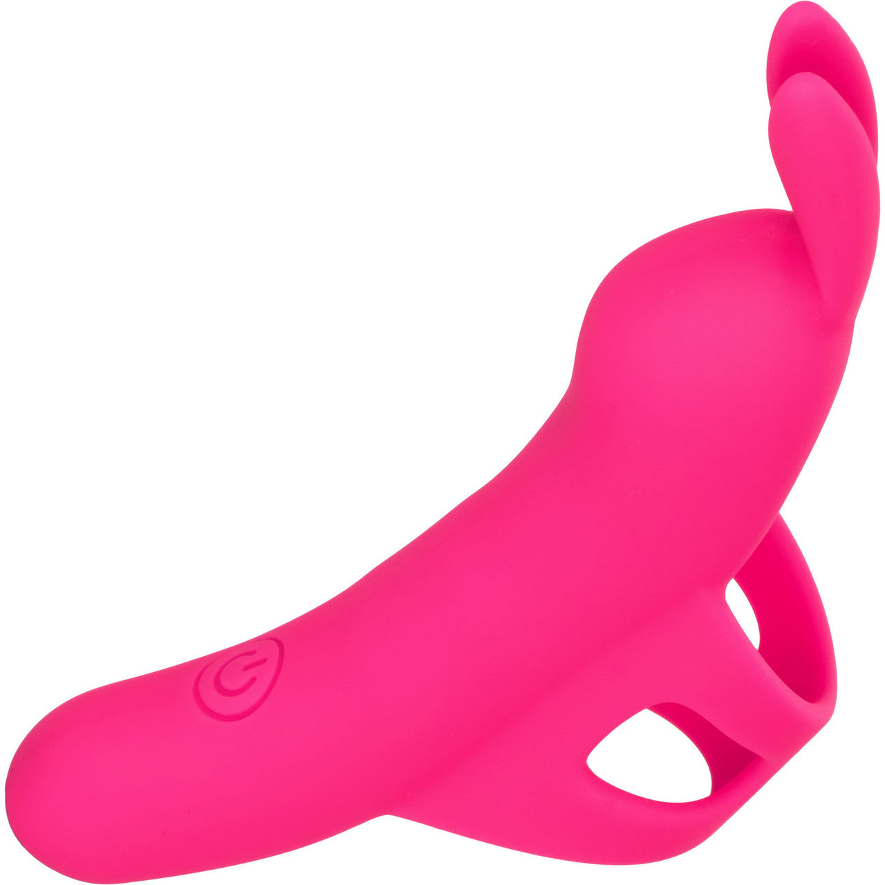 Neon Vibes - The Flirty Vibe Rechargeable Silicone Finger Vibrator By CalExotics - Pink