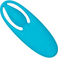 Neon Vibes - The Orgasm Vibe Rechargeable Silicone Finger Vibrator By CalExotics - Blue