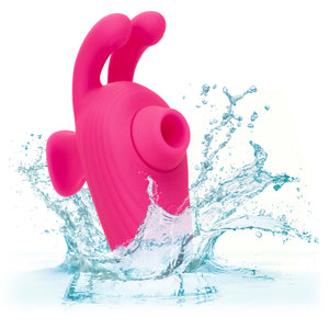 Neon® Vibes The Kissing Bunny Vibe Rechargeable Silicone Sucking Vibrator