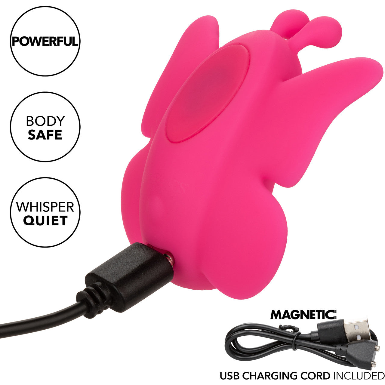 Neon Vibes The Flutter Vibe Rechargeable Waterproof Silicone Magnetic Panty Vibrator By CalExotics