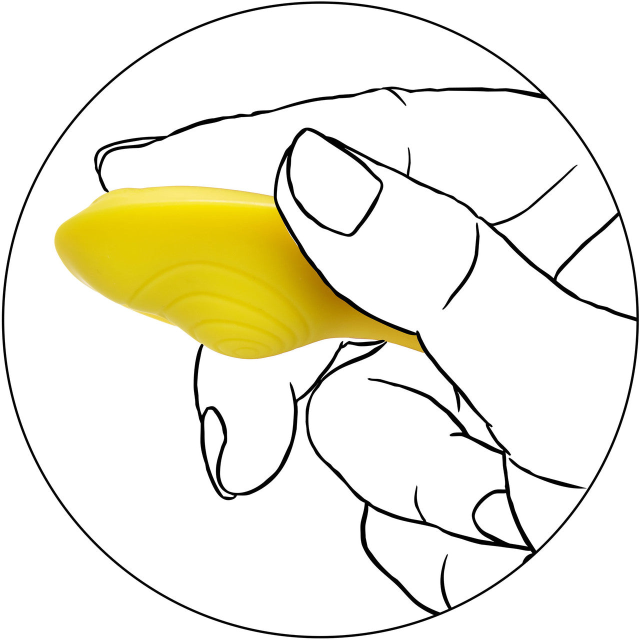 Neon Vibes - The Secret Vibe Rechargeable Silicone Lay On Vibrator With Remote By CalExotics - Yellow