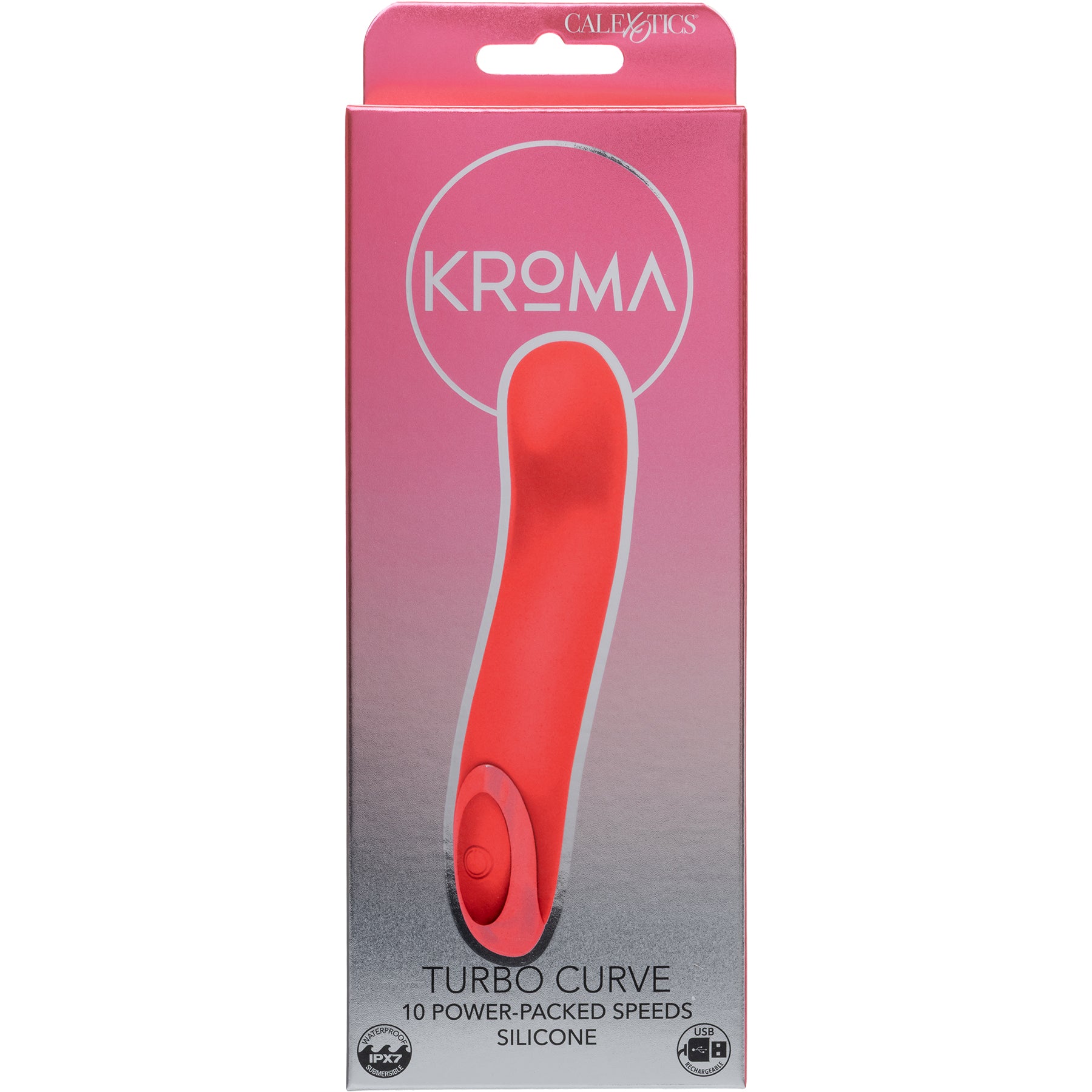 Kroma Turbo Curve Rechargeable Silicone Vibrator By CalExotics