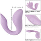 Slay #FlexMe Silicone Waterproof Rechargeable Dual Stimulation Vibrator By CalExotics - Purple