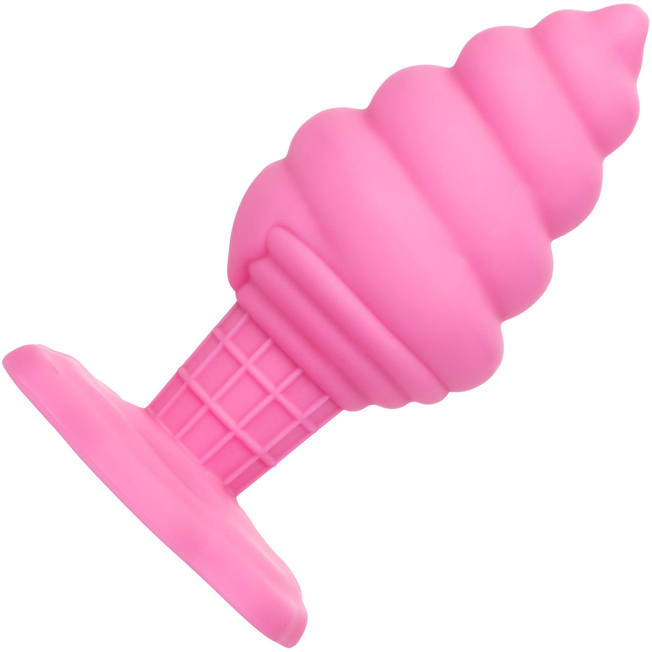 Naughty Bits Yum Bum Ice Cream Cone Silicone Butt Plug By CalExotics - Pink