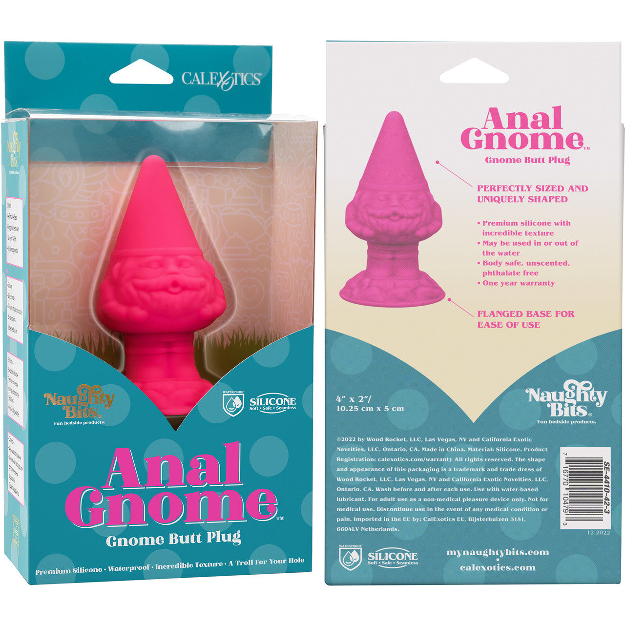 Naughty Bits Anal Gnome Silicone Butt Plug By CalExotics - Pink Naughty Bits Anal Gnome Silicone Butt Plug By CalExotics - Pink
