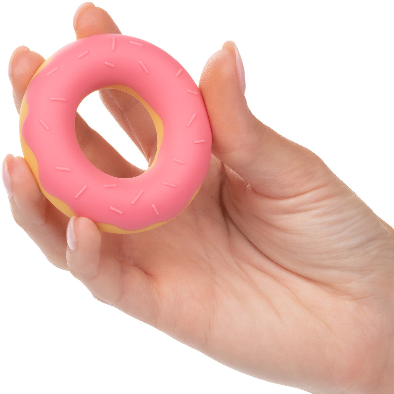 Naughty Bits Dickin' Donuts Silicone Donut Cock Ring By CalExotics - Pink