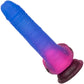 Naughty Bits Ombré Hombre Silicone Vibrating Suction Cup 7.25" Dildo by CalExotics