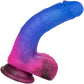 Naughty Bits Ombré Hombre Silicone Vibrating Suction Cup 7.25" Dildo by CalExotics