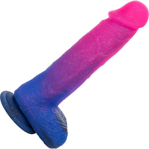 Naughty Bits Ombré Hombre XL Silicone Vibrating Suction Cup 8.5" Dildo by CalExotics