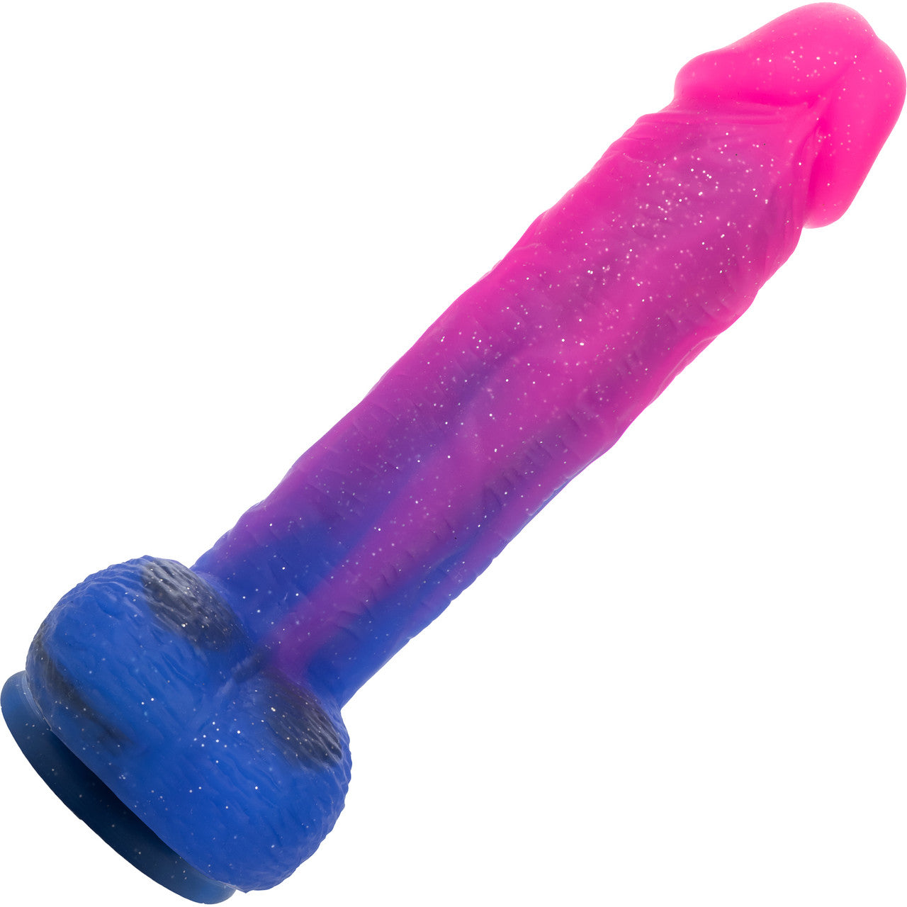 Naughty Bits Ombré Hombre XL Silicone Vibrating Suction Cup 8.5" Dildo by CalExotics