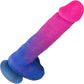 Naughty Bits Ombré Hombre XL Silicone Vibrating Suction Cup 8.5" Dildo by CalExotics