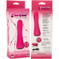 Gem Vibe Collection 7" Bliss Rechargeable Waterproof Silicone G-Spot Vibrator By CalExotics - Pink