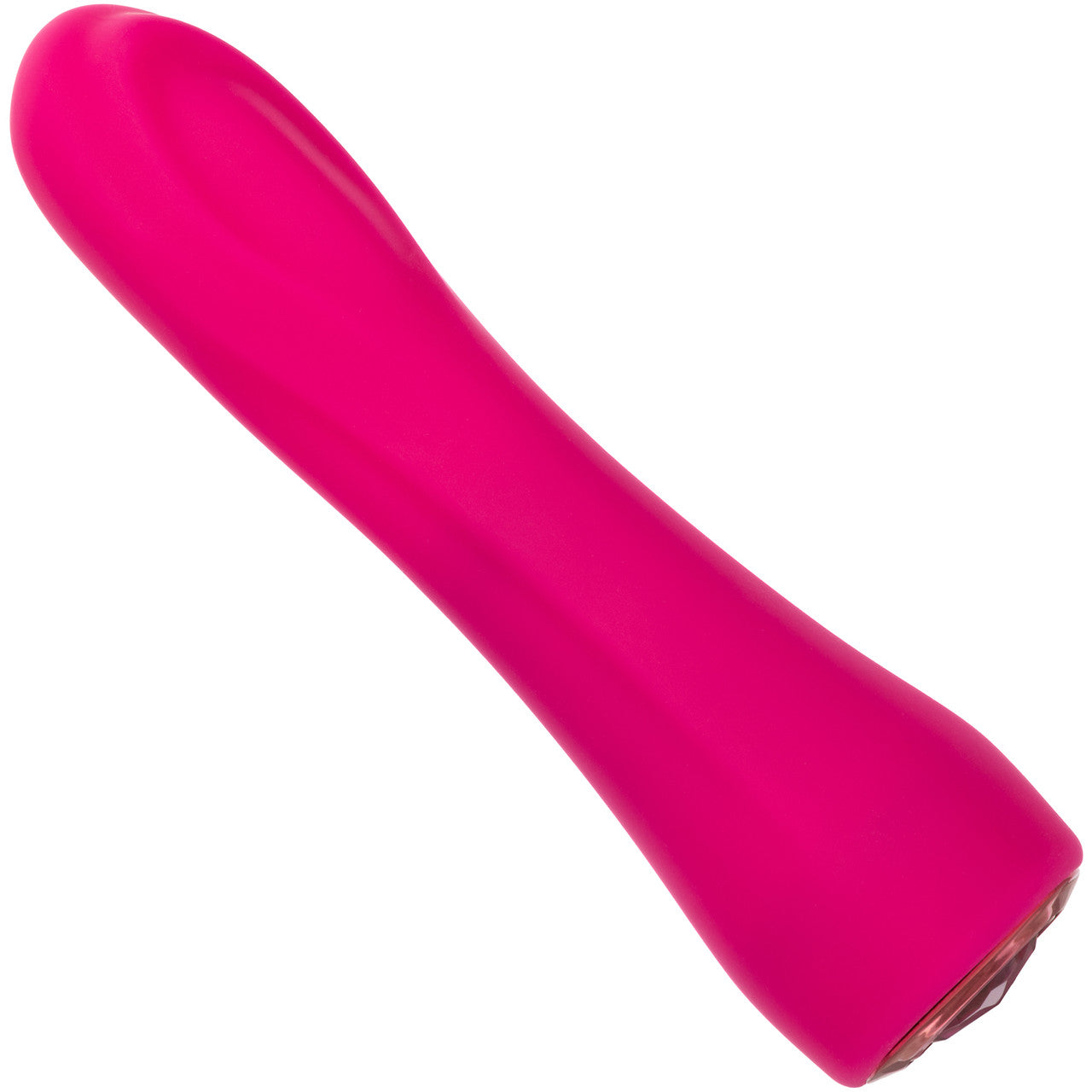 Gem Vibe Collection 7" Bliss Rechargeable Waterproof Silicone G-Spot Vibrator By CalExotics - Pink