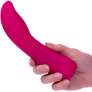 Gem Vibe Collection 7" Glider Rechargeable Waterproof Silicone G-Spot Vibrator By CalExotics - Pink