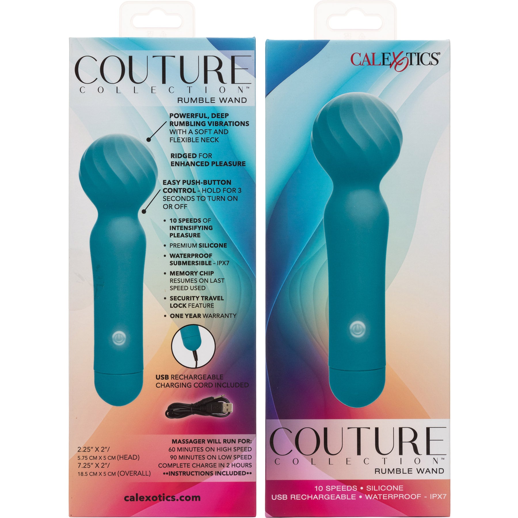 Couture Collection™ Rumble Wand Rechargeable Silicone Vibrator By CalExotics