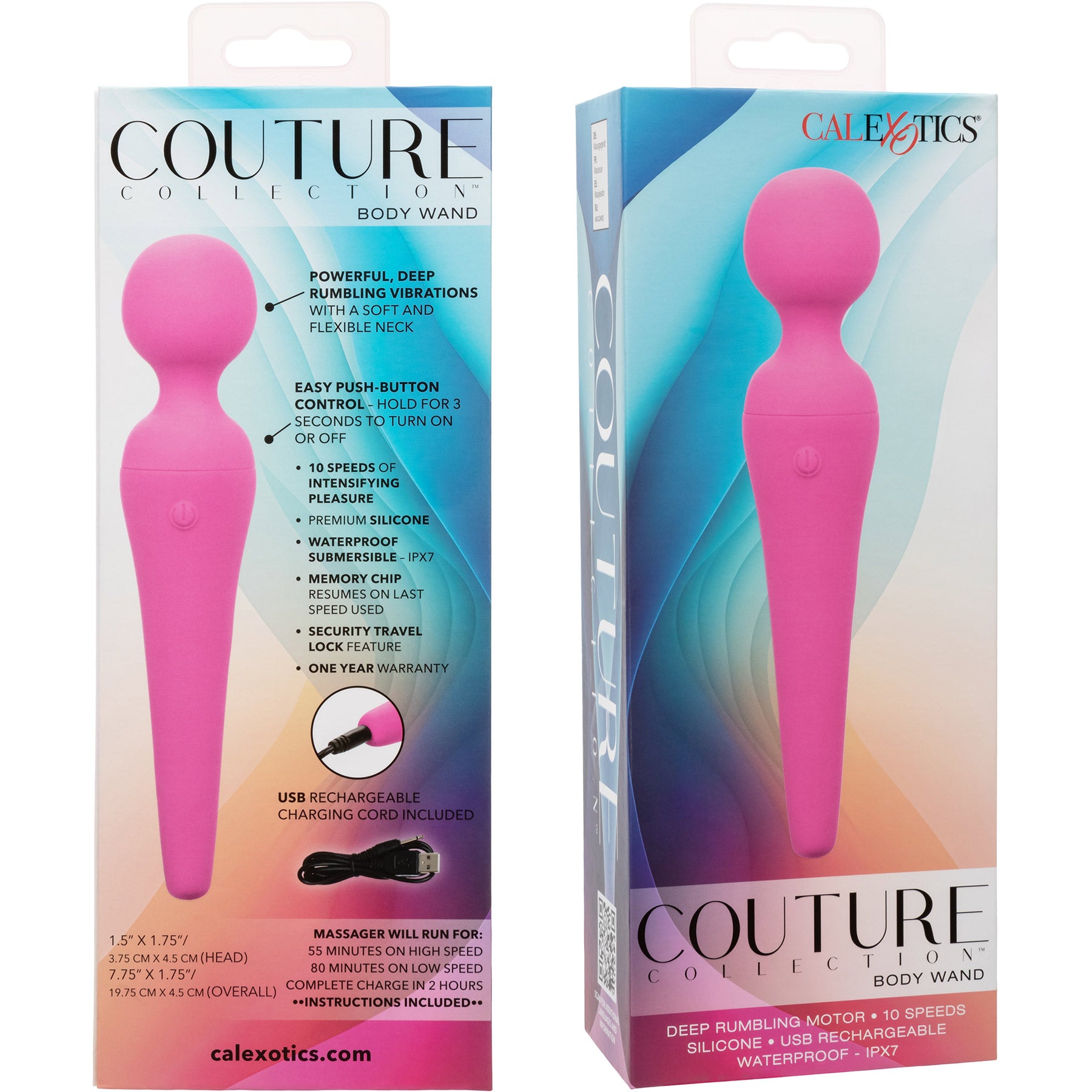 Couture Collection™ Body Wand Rechargeable Waterproof Vibrator By CalExotics