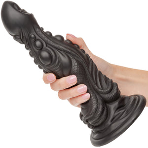 Monster Dong The Colossus 9.75" Silicone Suction Cup Dildo By CalExotics - Black