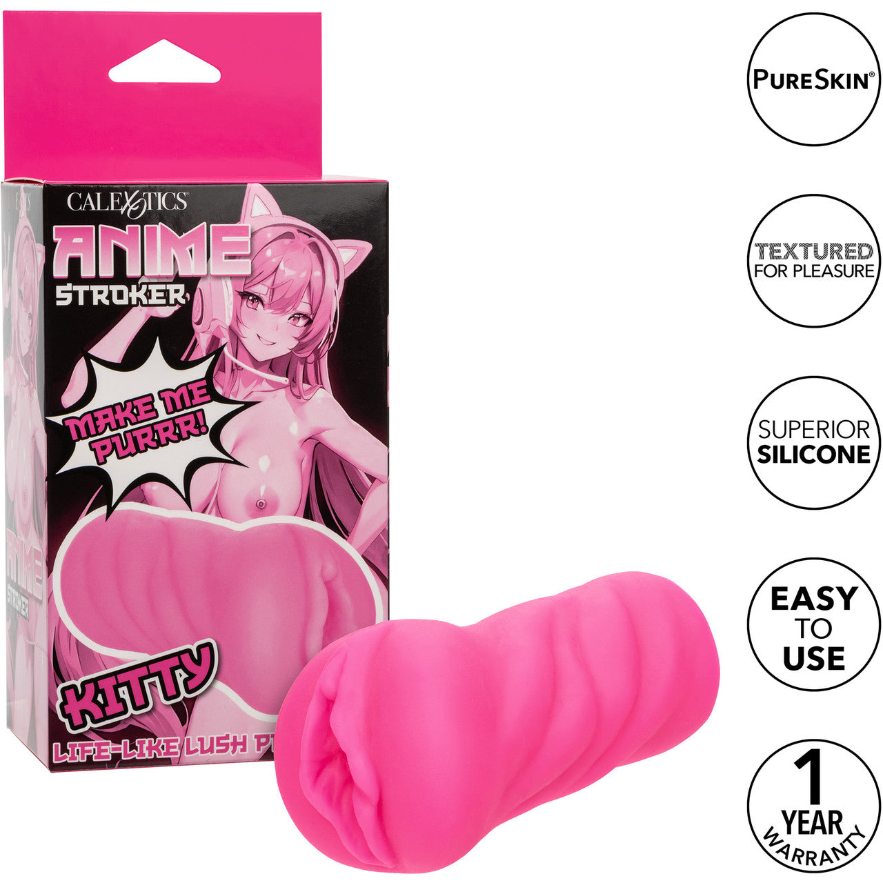 ANIME Kitty Life-Like Lush Pussy Penis Stroker By CalExotics - Pink