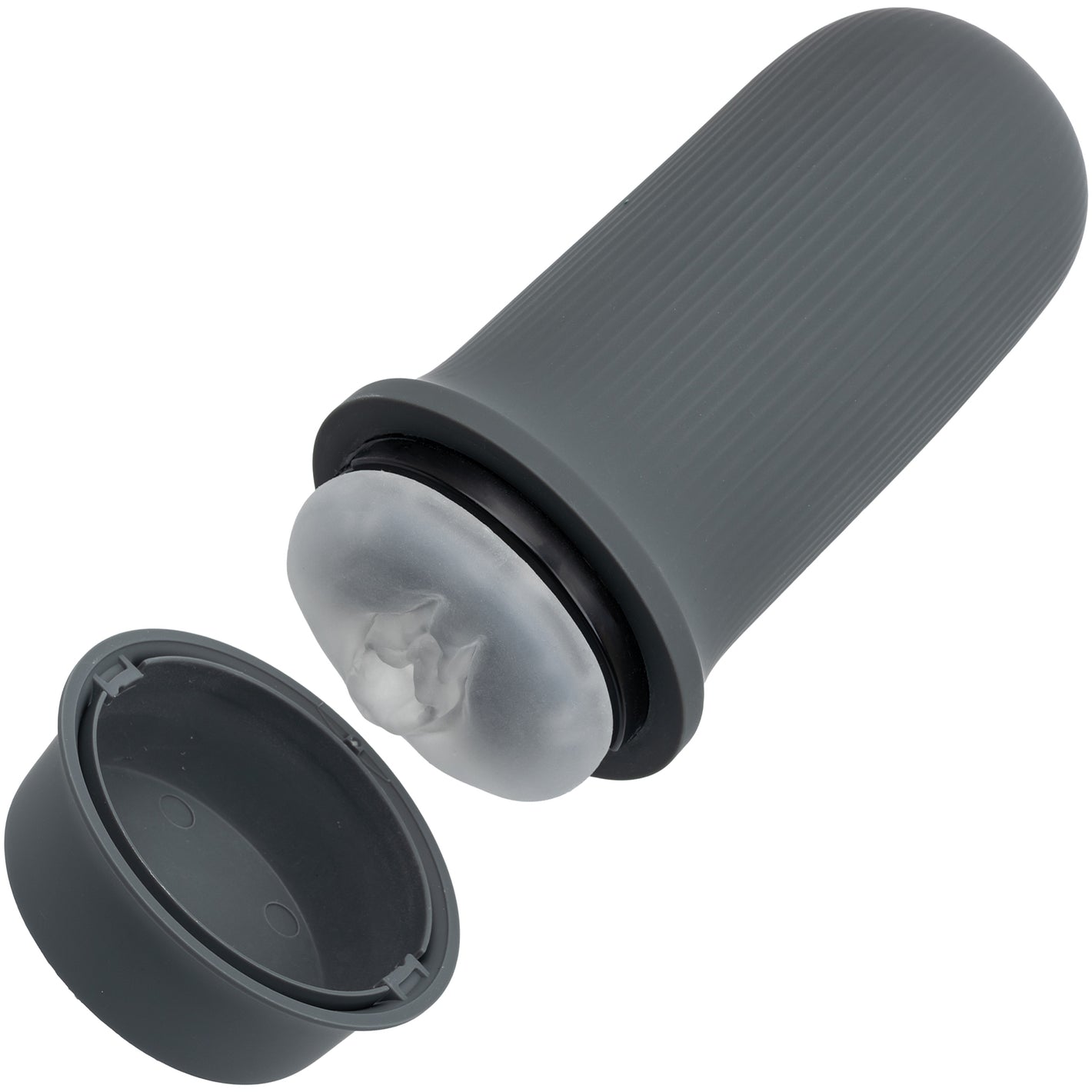 Milk Master™ Grip-N-Stroke Pussy Rechargeable Vibrating Penis Masturbator