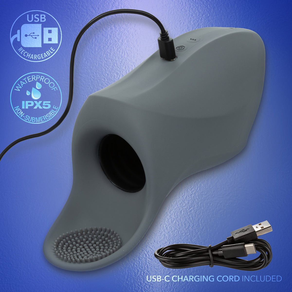 Milk Master™ Rechargeable Squeeze & Please Vibrating Penis Masturbator