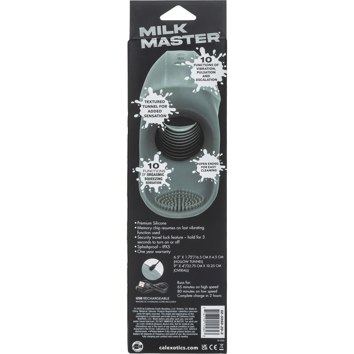 Milk Master™ Rechargeable Squeeze & Please Vibrating Penis Masturbator