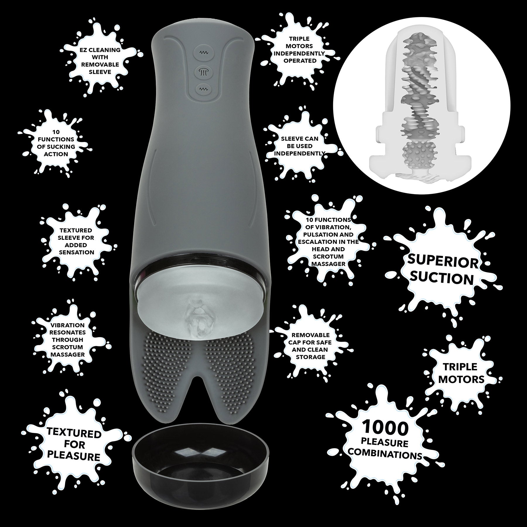 Milk Master™ Ultimate Automatic Milker Vibrating Penis Masturbator