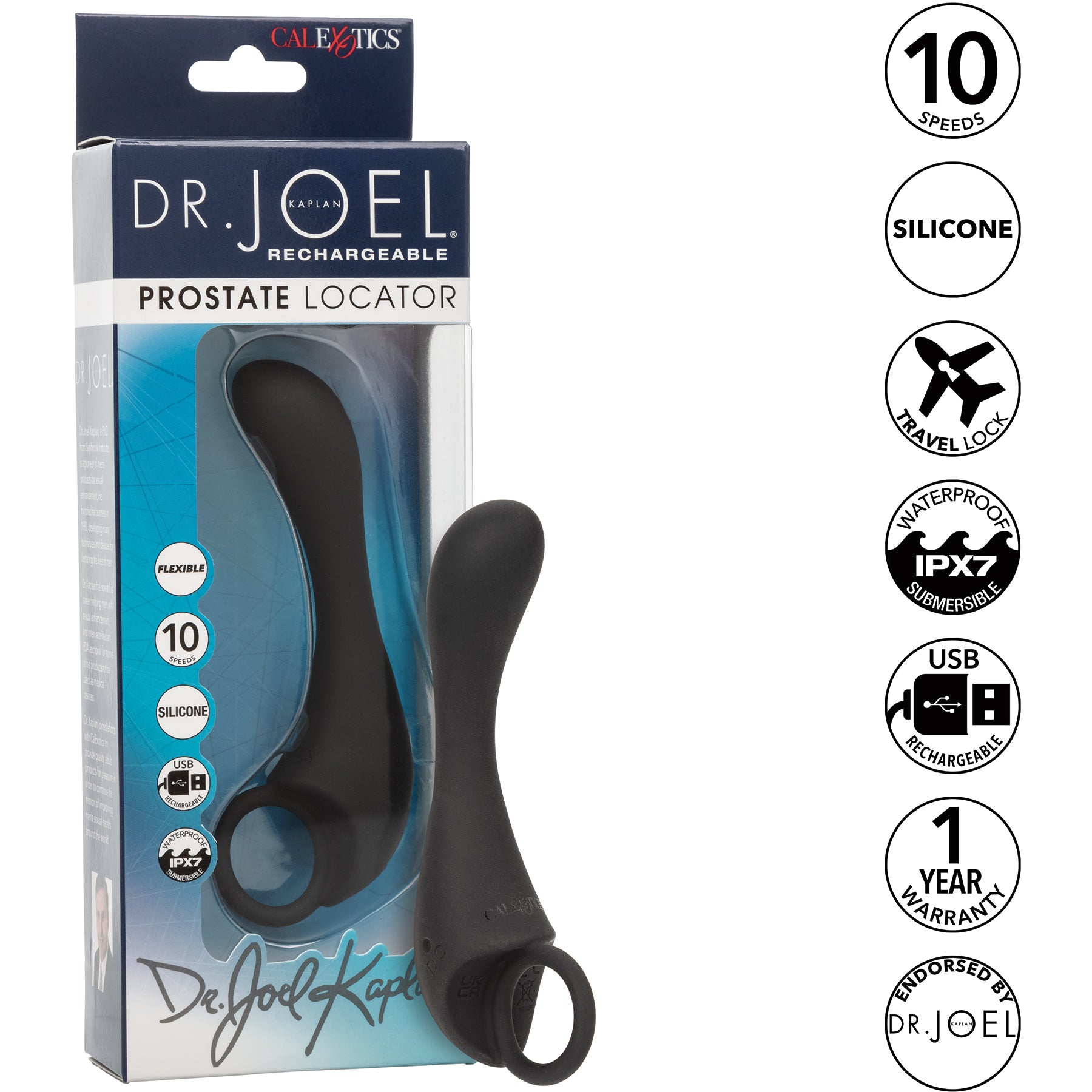 Dr. Joel Kaplan Rechargeable Silicone Prostate Locator