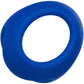 Admiral Cock & Ball Silicone Dual Cock Ring By CalExotics - Blue