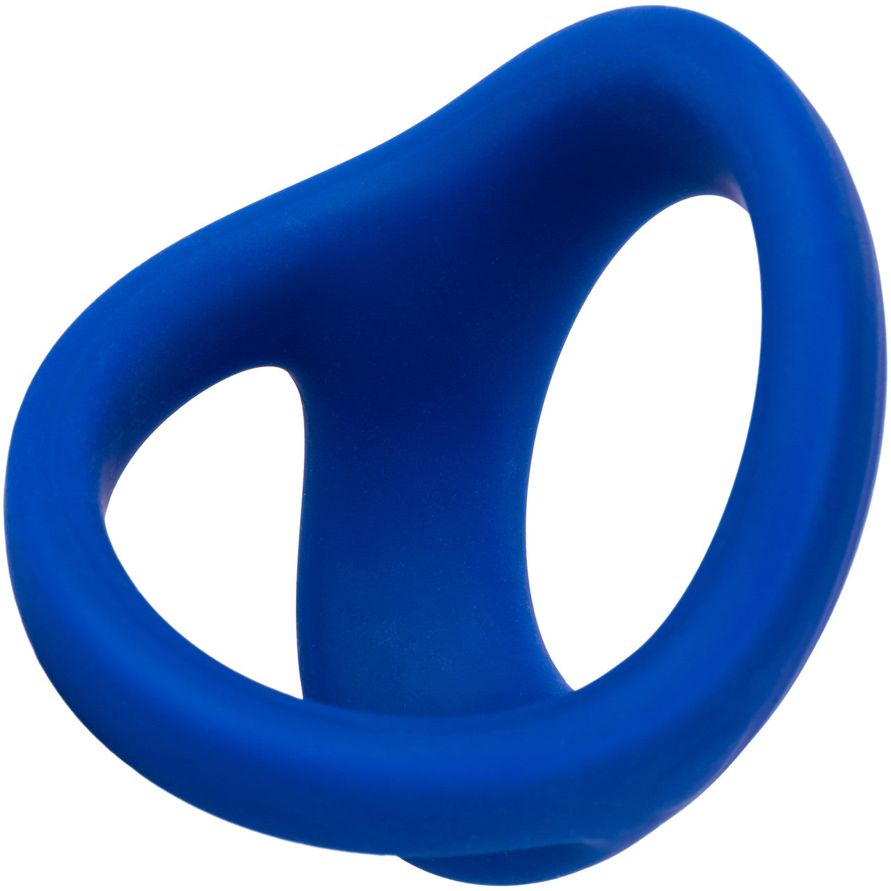 Admiral Cock & Ball Silicone Dual Cock Ring By CalExotics - Blue