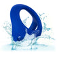 Admiral Cock & Ball Silicone Dual Cock Ring By CalExotics - Blue