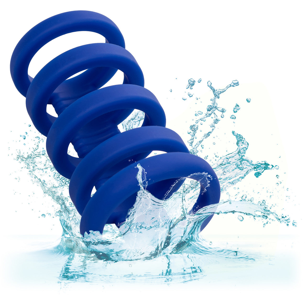 Admiral Xtreme Silicone Cock Cage & Ring By CalExotics - Blue