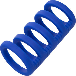 Admiral Xtreme Silicone Cock Cage & Ring By CalExotics - Blue